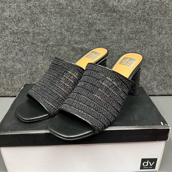DV by Hemma Woven Mule in Black Women’s Size 11 - Picture 1 of 12
